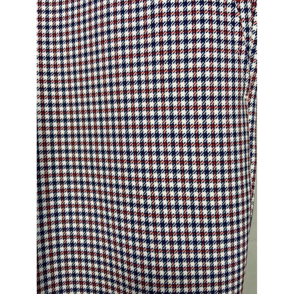 Vintage IZOD Houndstooth Dress Pants Checkered Career Casual Trousers Mens W 40 - Picture 5 of 7